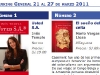 Semana del 21 al 27 de marzo 2011