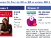 Semana del 22 al 28 de agosto 2011