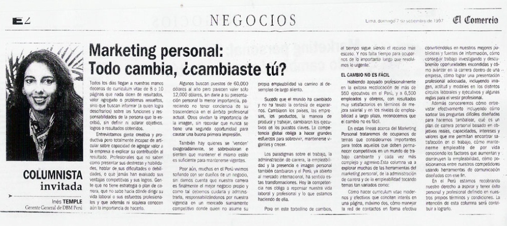 Marketing Personal, todo cambia ¿Cambiaste tú?