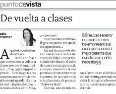 De vuelta a clases