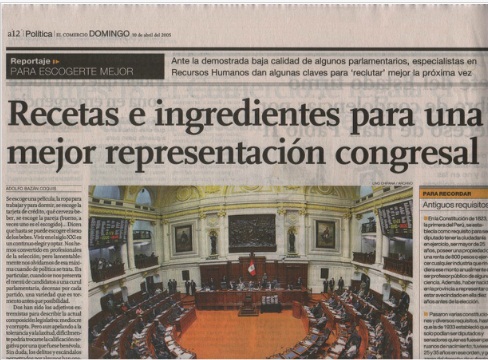 Recetas e ingredientes para una mejor representación congresal