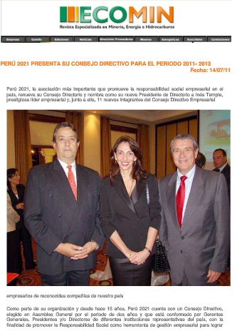 Perú 2021 presenta su consejo directivo