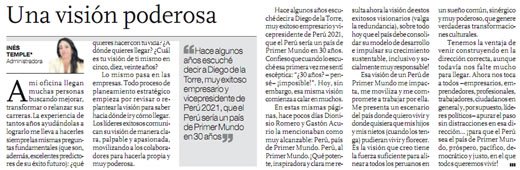 Una visión poderosa