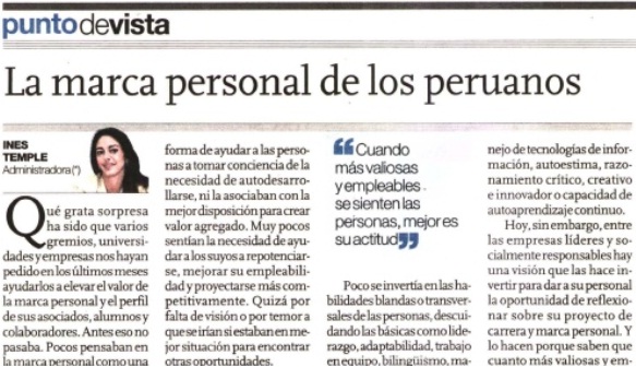 La Marca Personal de los Peruanos