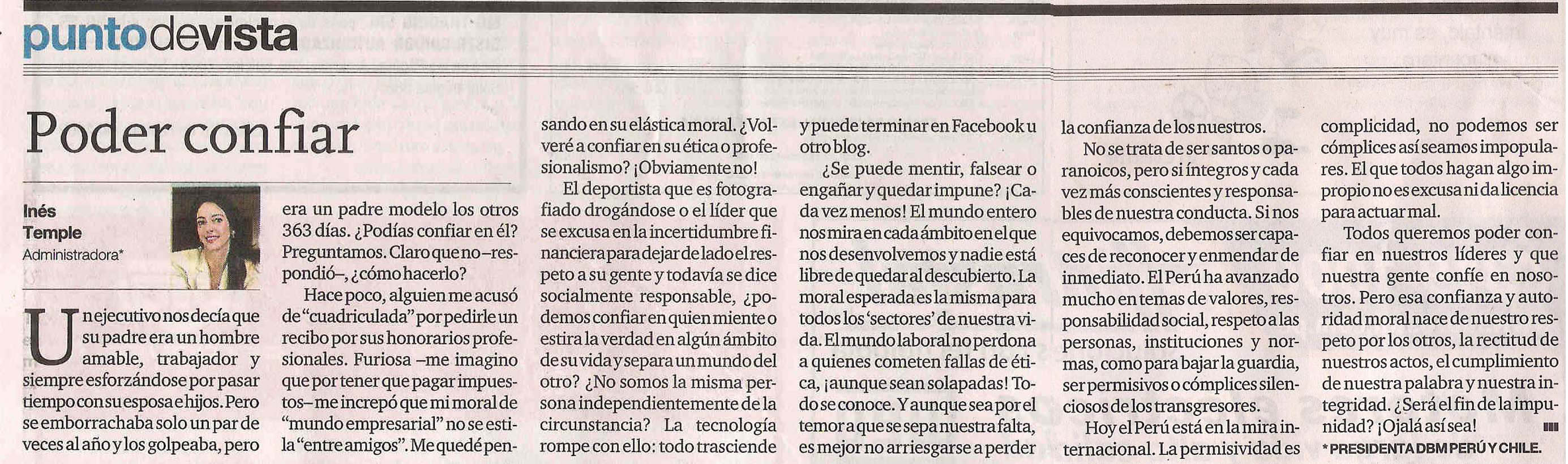 Poder confiar