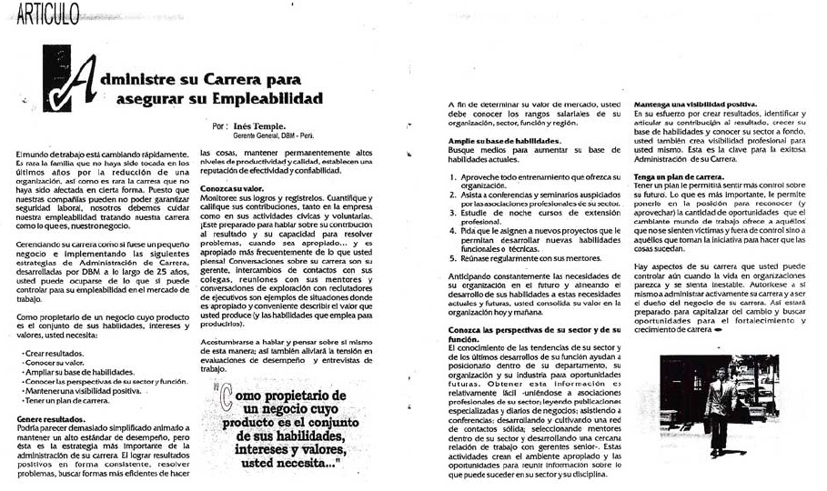 Administrando su carrera en tiempos turbulentos, asegurando su empleabilidad