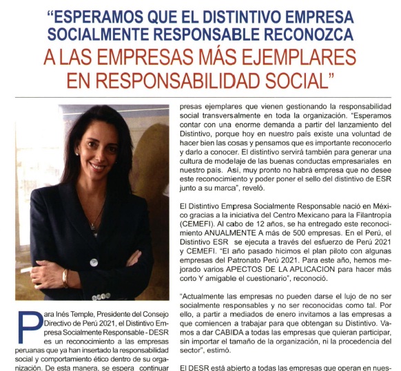 A las empresas más ejemplares en responsabilidad social