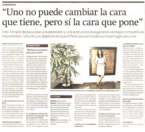 “Uno no puede cambiar la cara que tiene, pero sí la cara que pone”